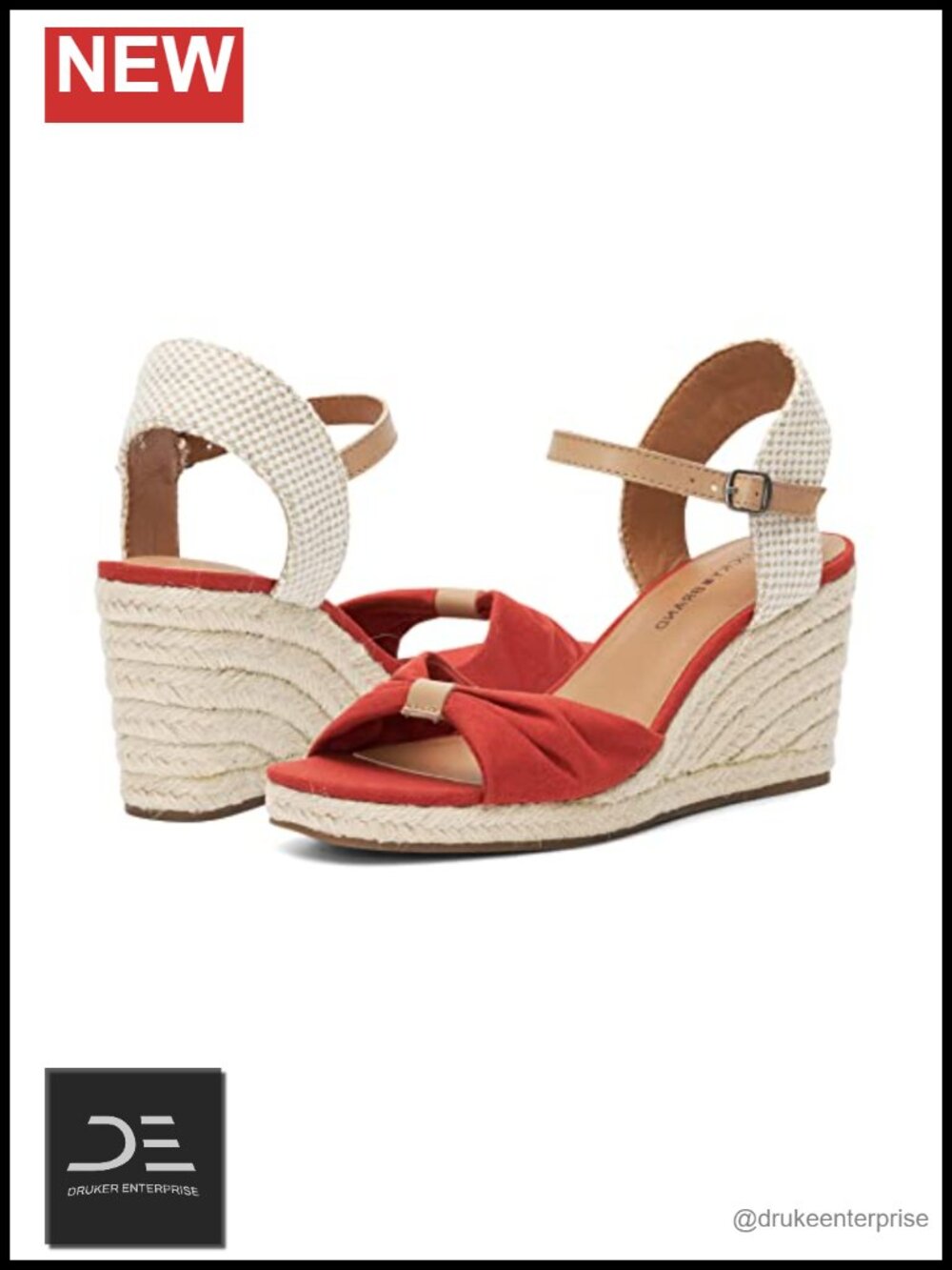 Lucky Brand Macrimay Espadrille Wedge Sandal Women's Textile Buckle Ankle Strap